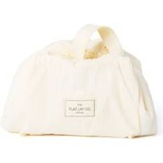 The Flat Lay Co. Drawstring Makeup Bag in Vanilla Parachute