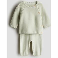 H&M 2-delat Set I Bomull - Ljusgrön