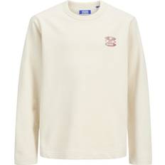 Beige Sweatshirts Jack & Jones Printed Sweatshirts Junior