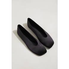H&M Satin Ballet Pumps - Black