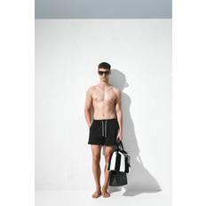 H&M Men Swimwear H&M Seersucker Swim Shorts - Black