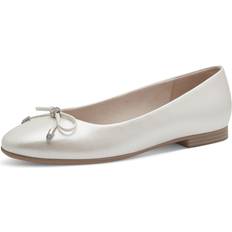 Dame - Hvid Ballerinasko Tamaris Ballerinasko - Naturhvid