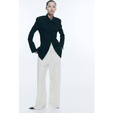 H&M Damen Weite Hose - Weiß