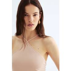 H&M Rosa Kläder H&M Crêppad Stringbody - Orange