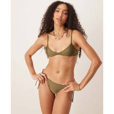 Green - Women Bikini Bottoms Mango Tie Side Bikini Bottom - Olive Green