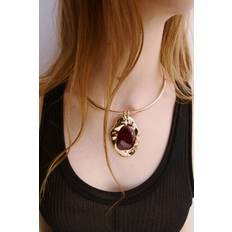 H&M Gold Rigid Pendant Necklace