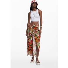 Cache-maillots & Paréos Desigual Paréo Tropical Femme Falda - Rose