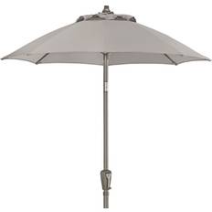 Dehner Parasoll Vido Ø 150 cm 223 cm Aluminium Polyester Taupe