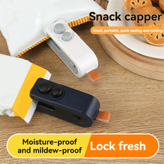 Vacuum Sealers Torribaly 2 in 1 Mini Bag Sealer USB Rechargeable Handheld Vacuum