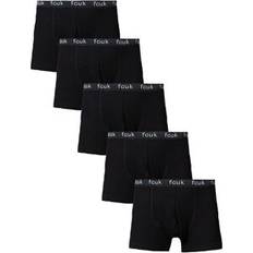 5 Pack FCUK Cotton Stretch Boxers - Black
