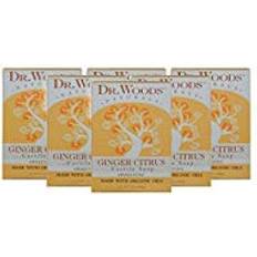 Dr. Woods Ginger Citrus Bar Soap with Jojoba Oil and Organic Shea Butter 5.25 Ounce Pack of 6