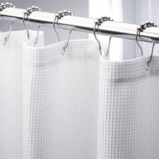 AmazerBath Waffle Weave Fabric Shower Curtain-03