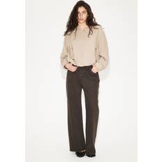 Linen - Women Jackets H&M Linen Blend Bomber Jacket - Beige