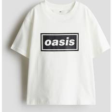 H&M Pojke T-shirt Med Tryck - Vit/Oasis