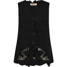 Mos Mosh Top MMDAIMA aus Lochspitze mit Cut-outs - Black