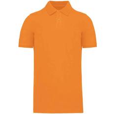 Orange Polo Shirts Kariban Mens Pique Organic Polo Shirt - Orange