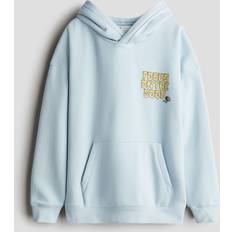 H&M Motif-Detail Hoodie - Turquoise