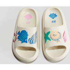 Beige Slippers Children's Shoes H&M Boys Print Motif Chunky Pool Shoes - Beige