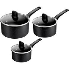 Tefal induction pans Tefal Titanium Stone Induction Non-Stick Saucepan 16/18/20cm Cookware Set with lid