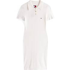 Tommy Hilfiger White Dresses Tommy Hilfiger Slim Mini Short Sleeve Dress