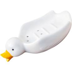 Bathroom Accessories HKHBJS Cute Duck Soap Holder Drainage Ceramic Soap Dish Holder