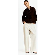 Corduroy - Women Outerwear H&M Corduroy Collar Jacket - Brown