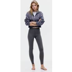 Grå Leggings H&M Dame Leggings Med Høj Talje - Grå