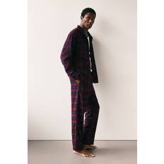 H&M Men Flannel Pyjamas - Red