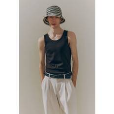 H&M Ribbat Linne Slim Fit - Svart
