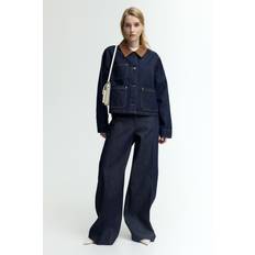 H&M Corduroy Collar Denim Jacket - Blue