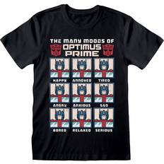 Many Moods Of Optimus Prime T-Shirt - Black
