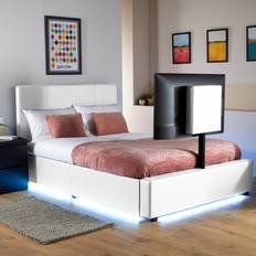 X rocker X-Rocker Ava Upholstered TV with LED Lighting Double 4'6 Frame Bed