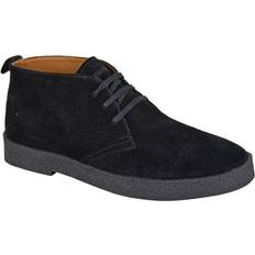 Real Suede 3 Eyelet Desert Boot Leather Lining Sock - Black