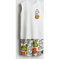 Solid Colours Pyjamases Children's Clothing H&M Boys Printed Pyjamas - White