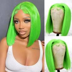 Green Bob Wig 13x4 HD Lace Front Black