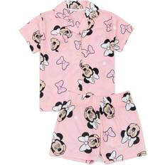 Mickey Mouse Night Garments Disney Girls Minnie Mouse Pyjama Set - Pink