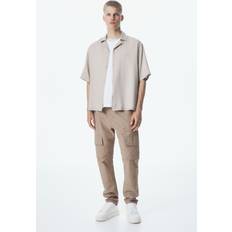 H&M Cargobyxa I Twill Regular Fit - Mörkbeige