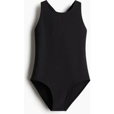 H&M Girls Swimwear H&M Girls Black Sports Swimsuit with Lycra - Black