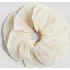 H&M Beige Chiffon Scrunchie
