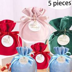Pink Gift Bags Shein Minimalist Gift Packaging Bags 5pcs