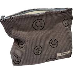 Gardsell Corduroy Cosmetic Bag - Gray