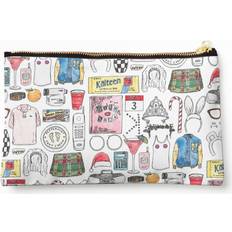 Orange Toiletry Bags & Cosmetic Bags WHIBOS Makeup Bag Mean Girls Illustration Burn Book Quote - Tiara Orange