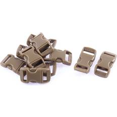 Bags Uxcell Quick Side Release Buckles Coffee Color 11mm Webbing Strap - 10pcs