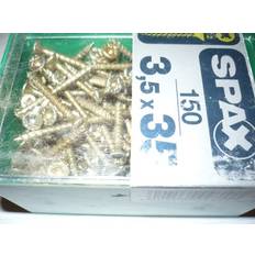 Building Materials Stock Spax Screws 3.5 x 35mm Box of 150 Countersunk Pozidriv PZ2 Full Thread