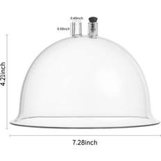 Cupping Therapy Dechoicelife Buttocks Vacuum Cups With Y-Hose 25.6cm