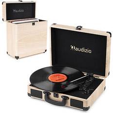 Audizio Rp116LW Briefcase Record Player and Vinyl LP Case