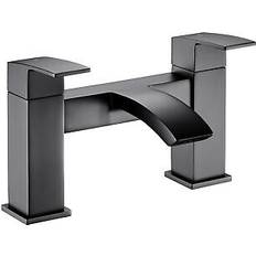 Balterley Contemporary Deck Mounted Bath Filler Tap Matt black