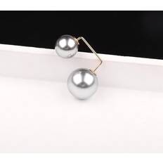 Silver Brooches Maxpower Fixed Clothes Brooch Pin Simulation Pearl Scarf Shawl Clip Buckle Sweater Cufflink Brooch - Silver