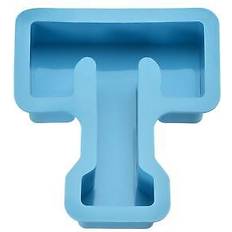 Blue Casting Uxcell Silicone Resin Letter Mold 3D Mold for Epoxy Resin Art Large T Blue 6 Inch