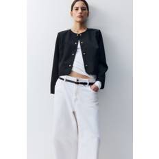 H&M Sort Kort Jakke - Dame